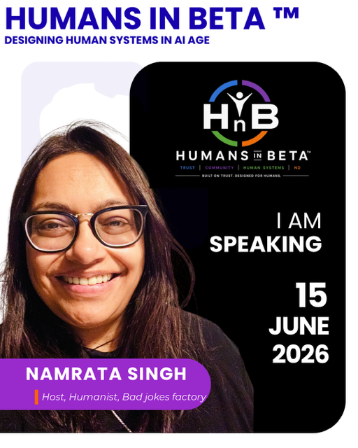 Namrata Singh — Host, Humanist, Bad jokes factory